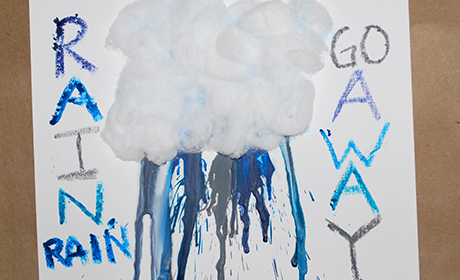 Melted Crayon Rain Craft Melted Crayon Rain Craft