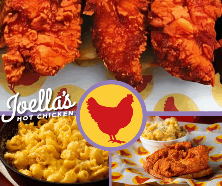 Joella's Hot Chicken serves HEAT