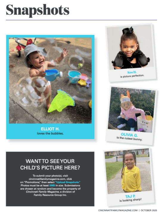 See YOUR Child in Cincinnati Family Magazine