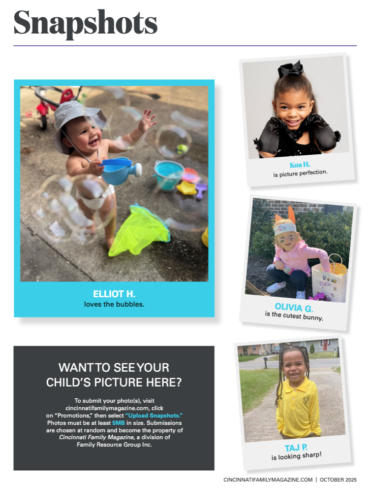 See YOUR Child in Cincinnati Family Magazine