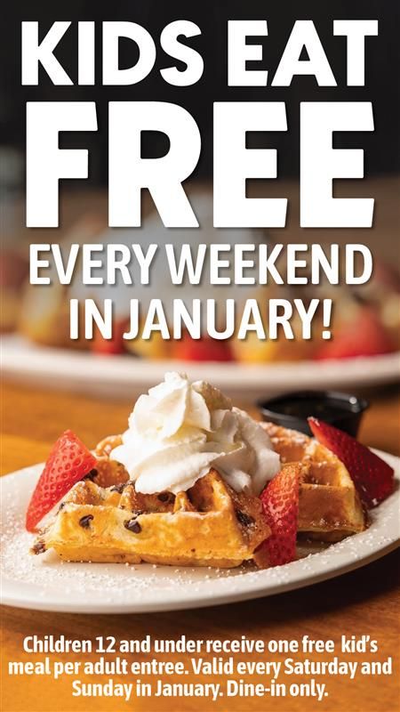 Limited Time Only Kids Eat Free